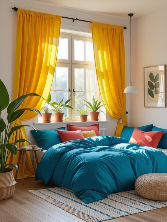 bright cheerful curtain choices