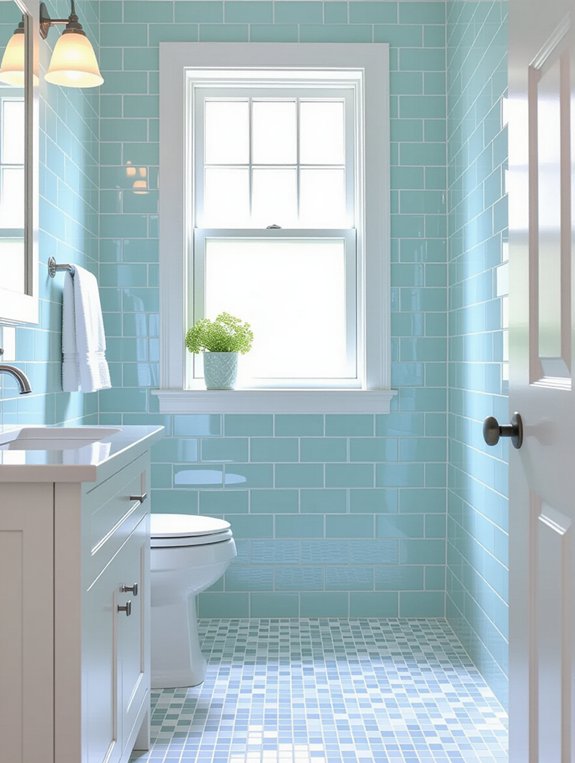 brighten small bathroom spaces