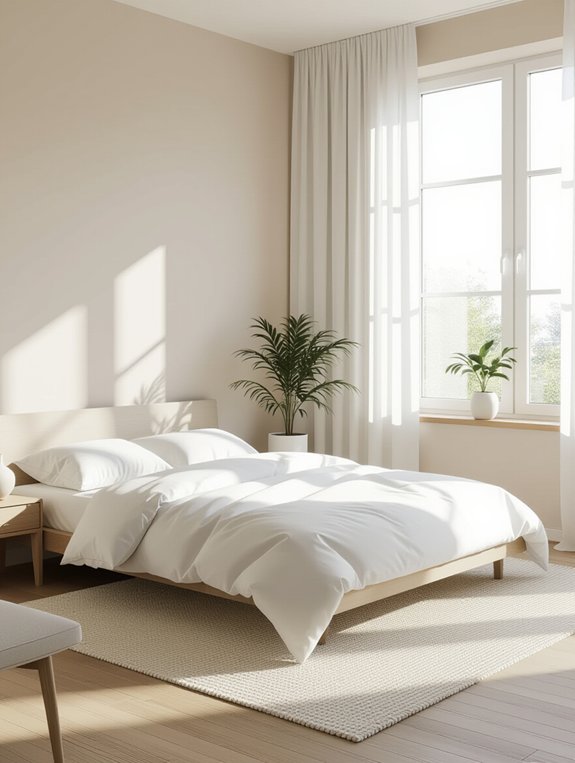 calm clutter free bedroom retreat