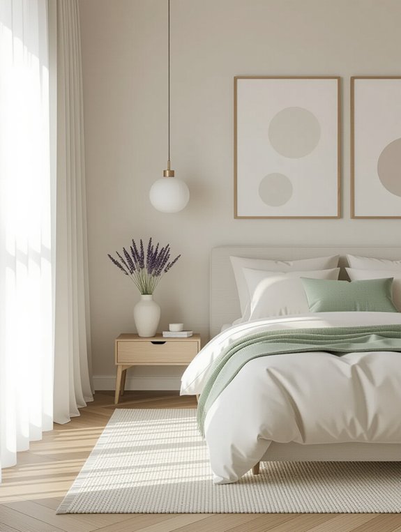 calming accent color palette