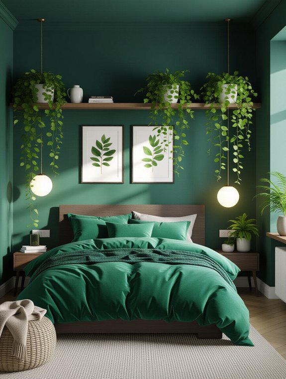 calming deep teal oasis