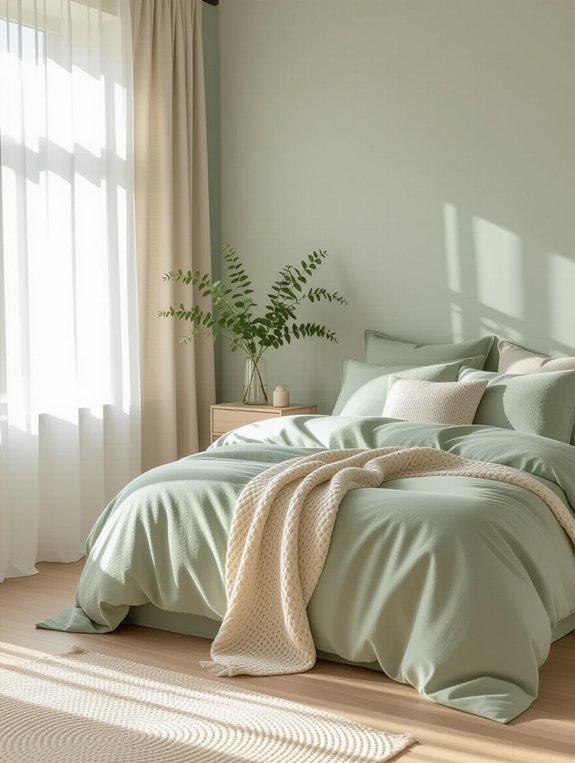 calming sage green sanctuary