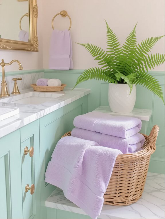 calming soft pastel decor