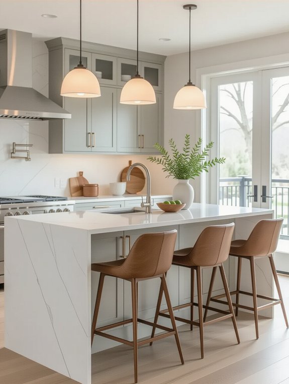 casual dining peninsula design