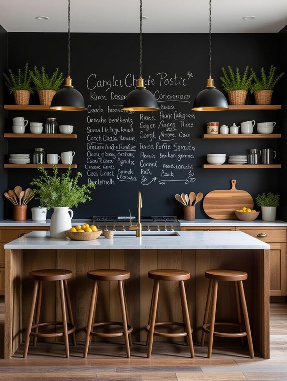 chalkboard wall for creativity