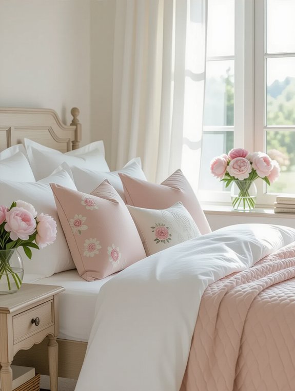 charming accent pillows enhance style