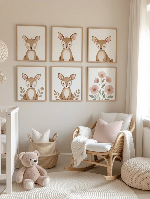 charming artistic gallery wall