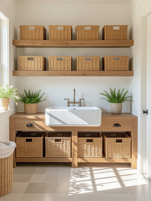 charming functional storage solutions