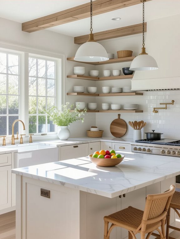 charming open concept kitchens