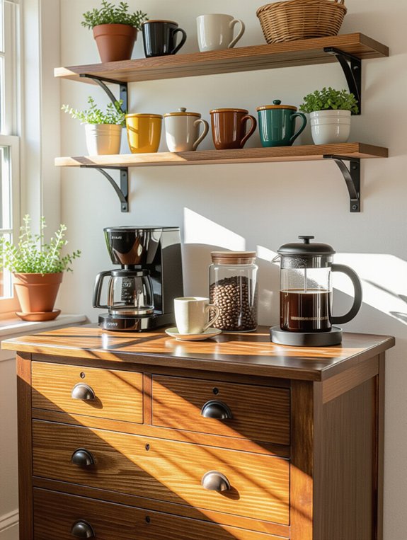 charming repurposed coffee nook
