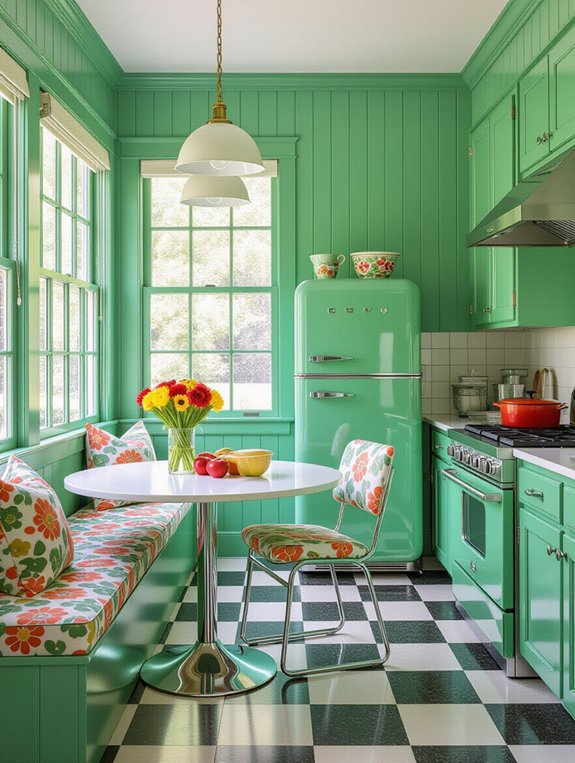 charming retro kitchen accents