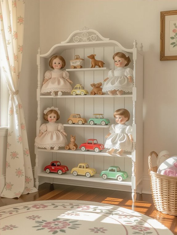 charming vintage toy displays