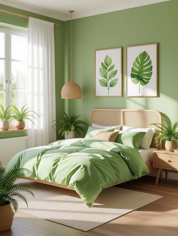 chartreuse accents energize spaces