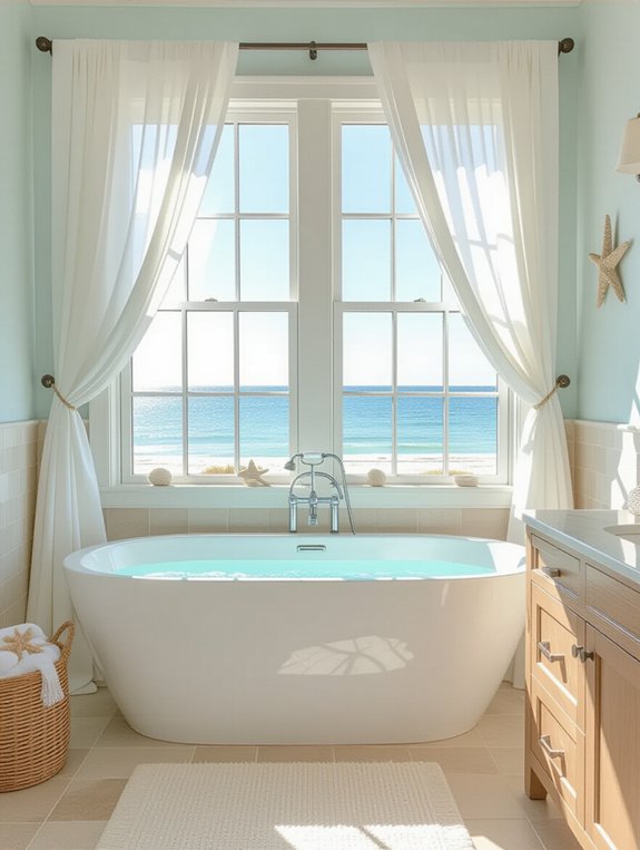 coastal bathroom tranquility design