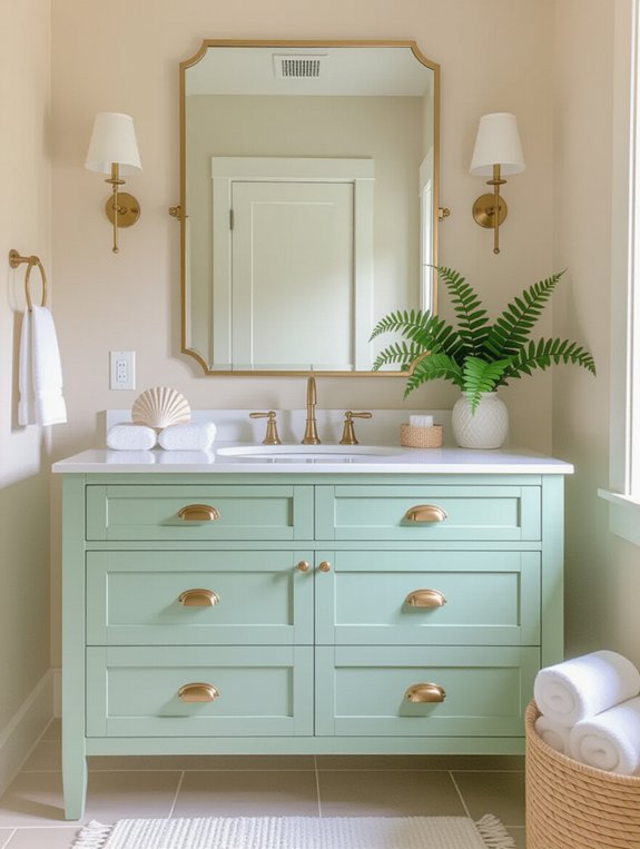 coastal inspired bathroom decor