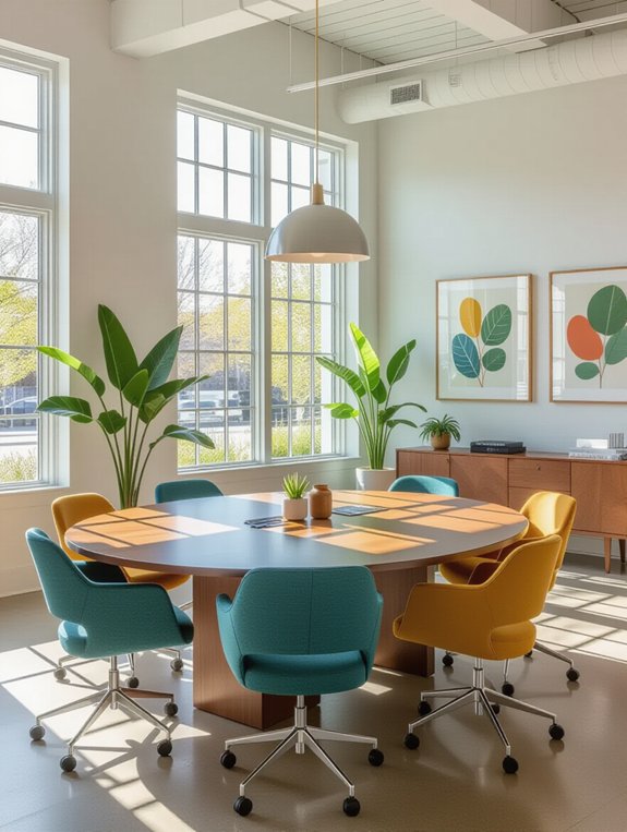 collaborative workspace design features