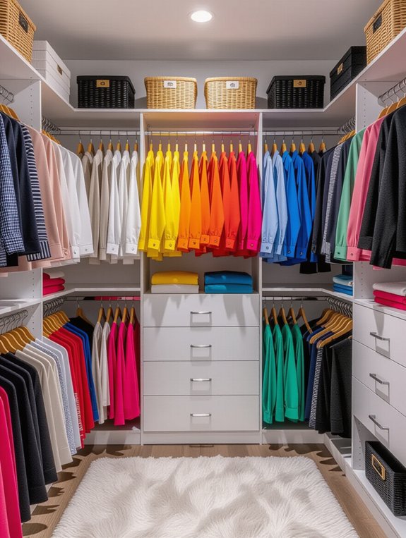 color coded closet organization tips