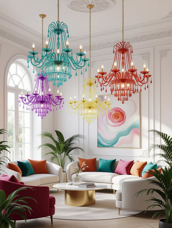 colorful contemporary lighting design