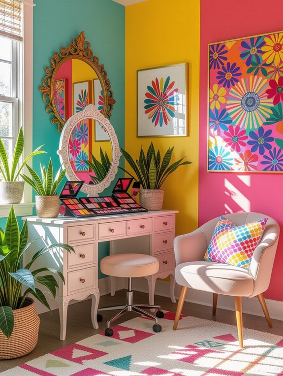 colorful eclectic beauty sanctuary