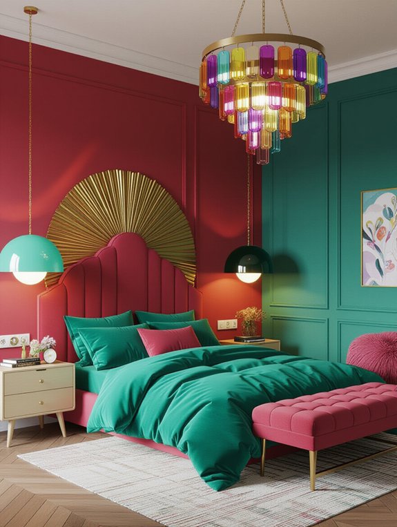 colorful lighting enhances ambiance