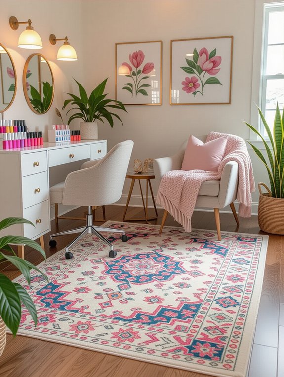 colorful rugs enhance creativity