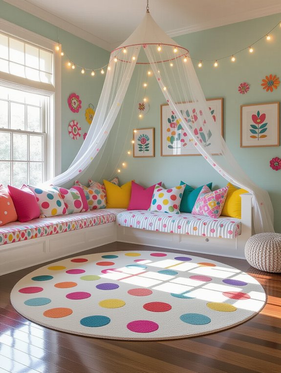 colorful whimsical bedroom rugs