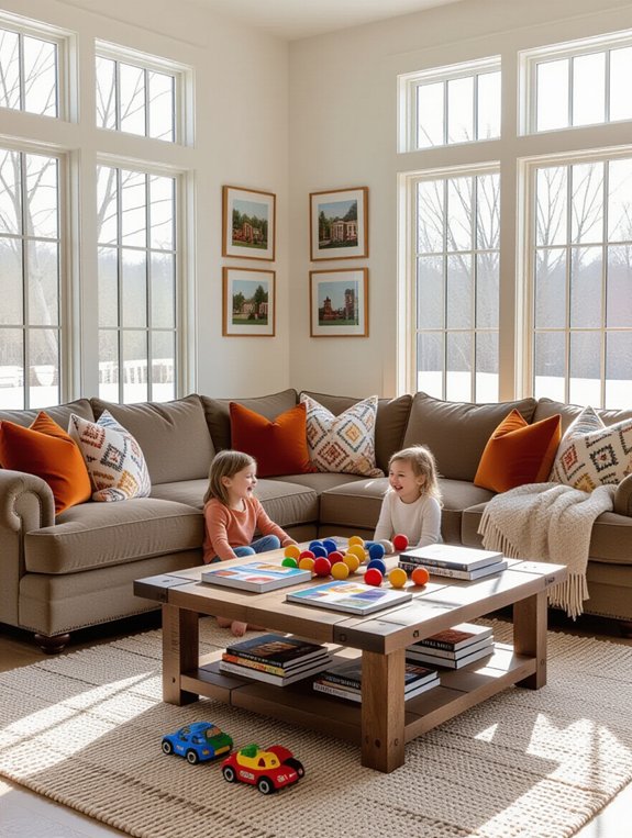 comfortable playful living space