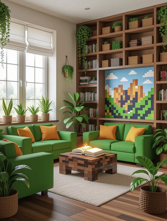 comfortable stylish gaming space