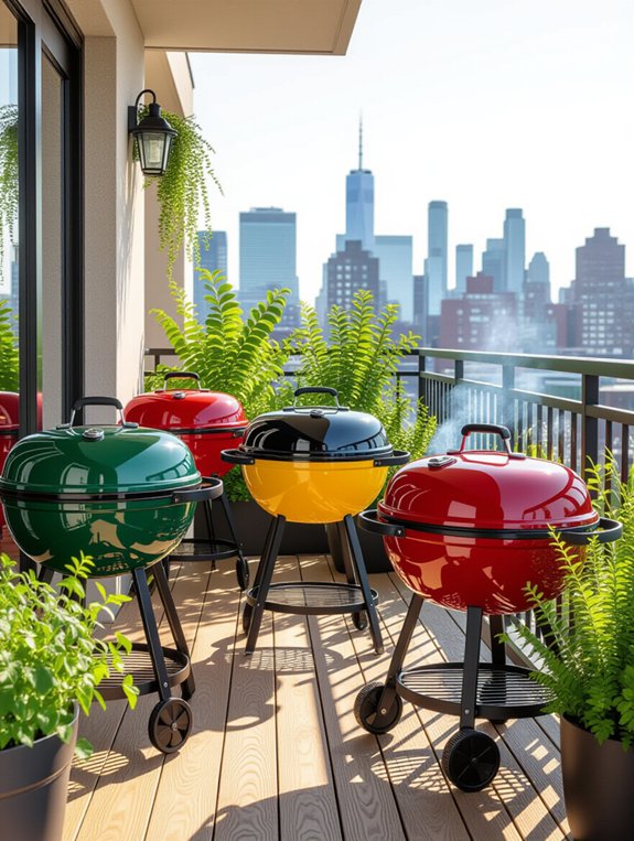 compact charcoal grilling convenience