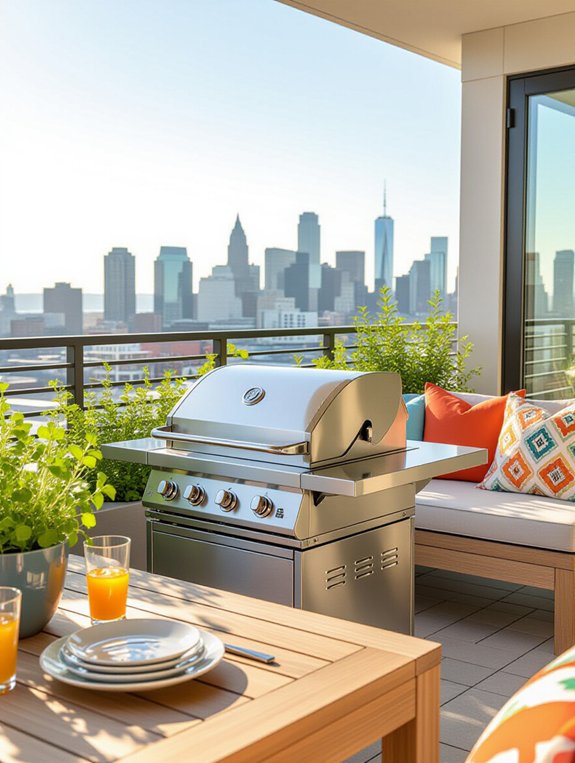 compact efficient outdoor grilling