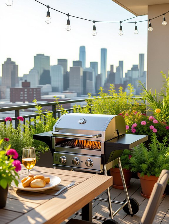 compact outdoor grilling convenience