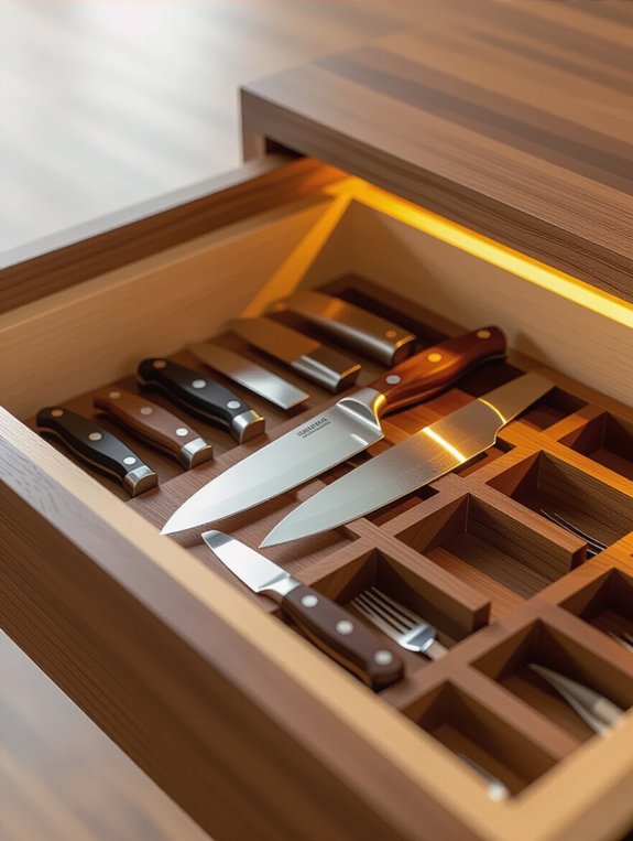 concealed knife storage solution