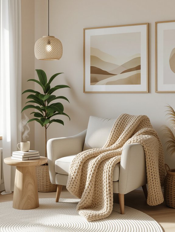 cozy bedroom reading nook