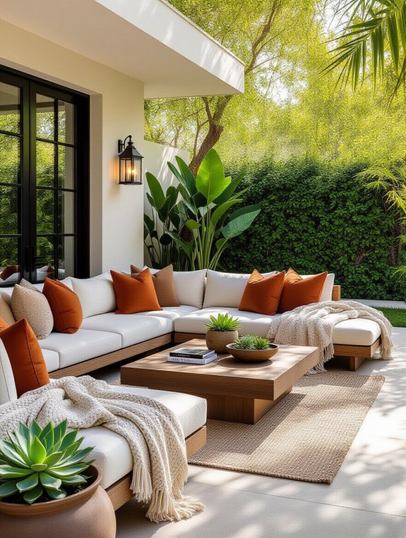 cozy blankets and pillows