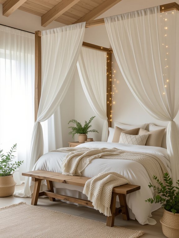 cozy canopy bed retreat
