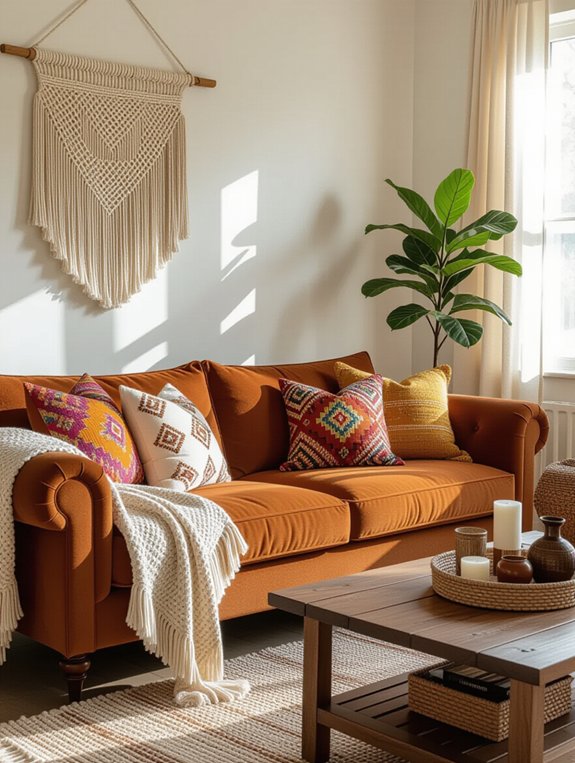 cozy eclectic living room