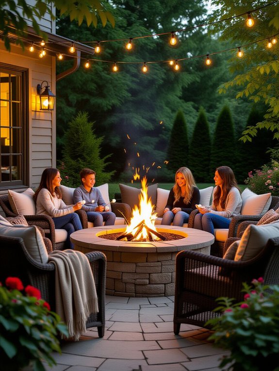 cozy family gathering space