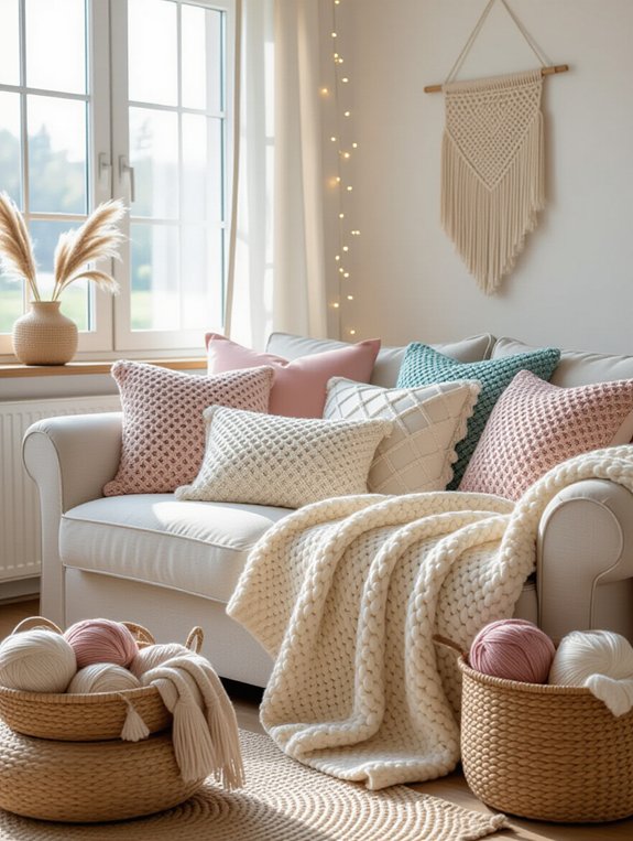 cozy handcrafted pillow collection