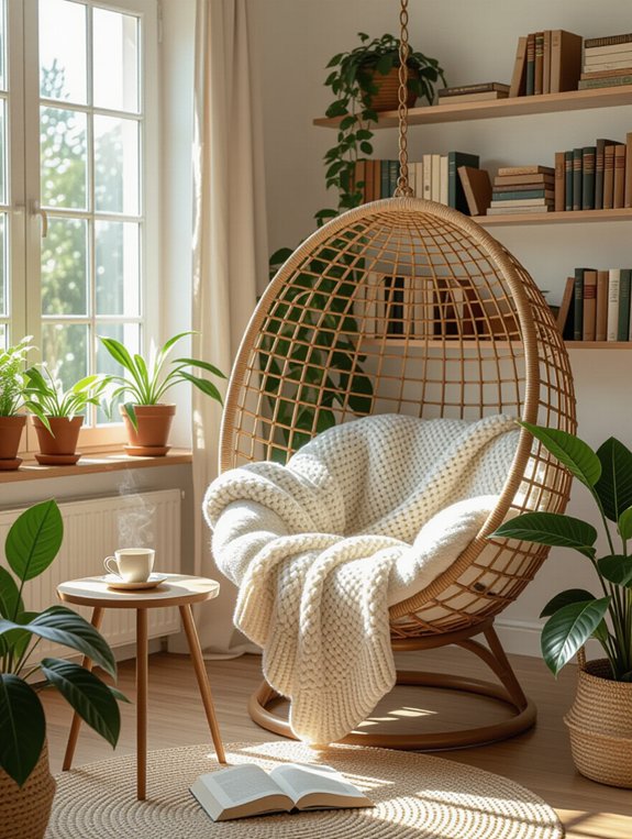 cozy hanging chair retreat