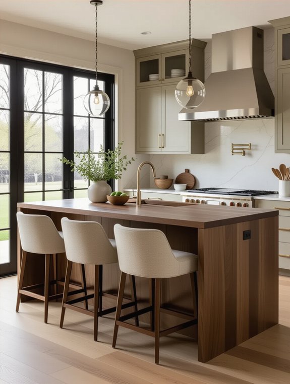 cozy kitchen seating nook