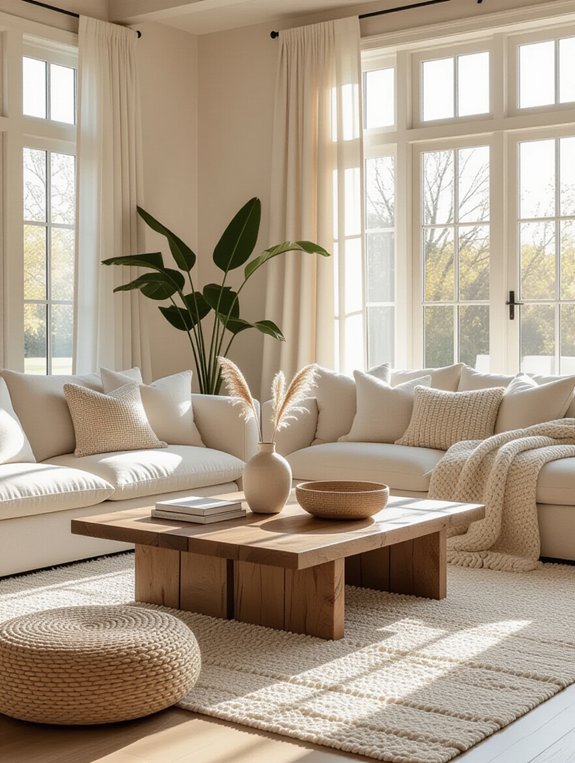 cozy layers of textiles