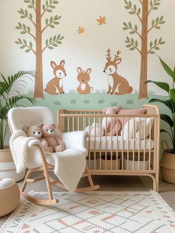 cozy minimalist nursery design