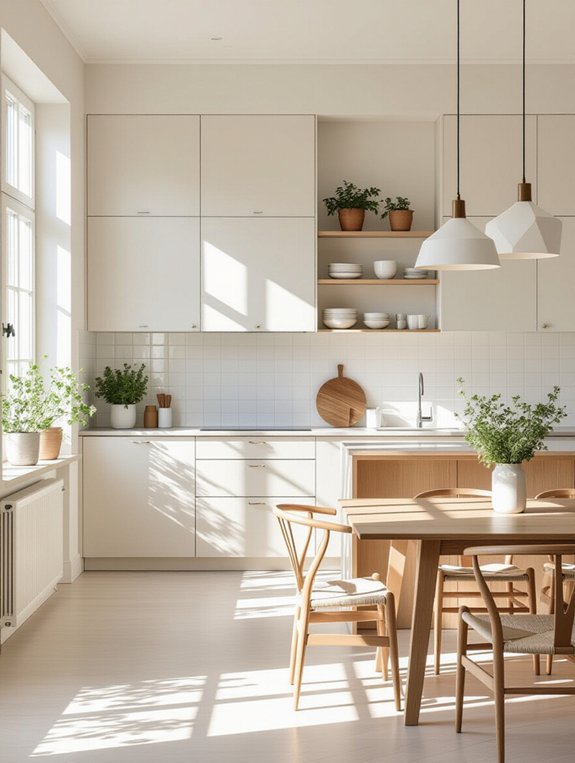 cozy modern kitchen accents