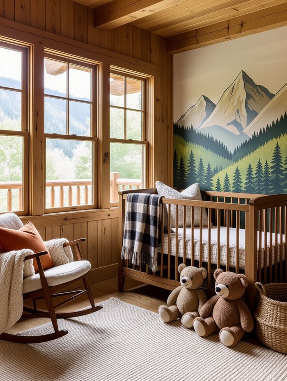 cozy mountain lodge nursery