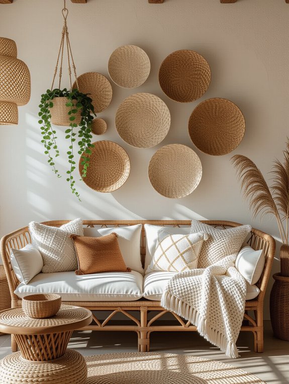 cozy natural texture layering