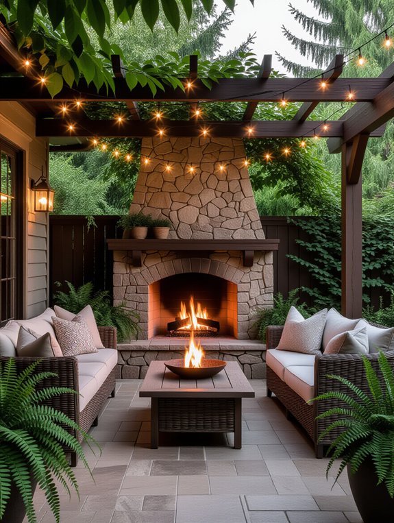 cozy outdoor gathering spot
