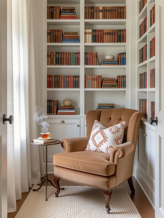 cozy reading nook design