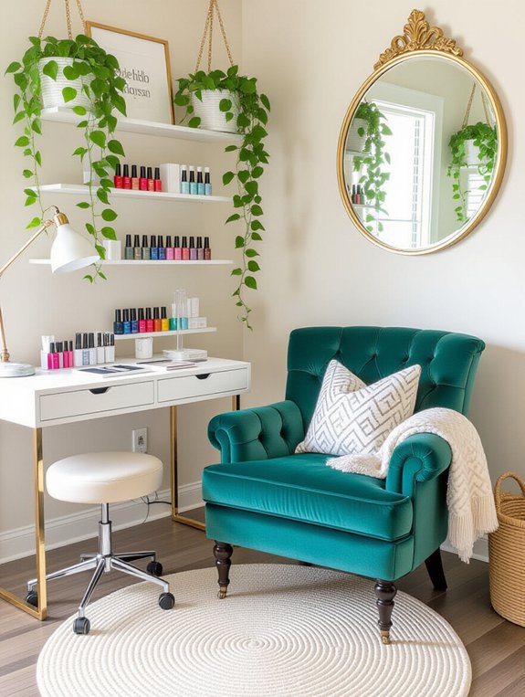 cozy relaxation seating area