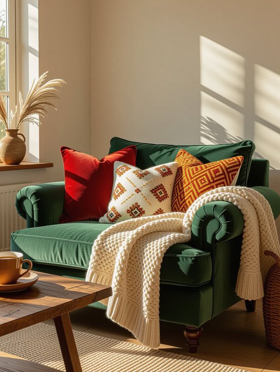 cozy room accent pillows