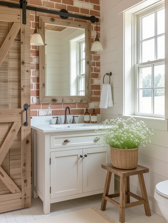 cozy rustic bathroom retreat